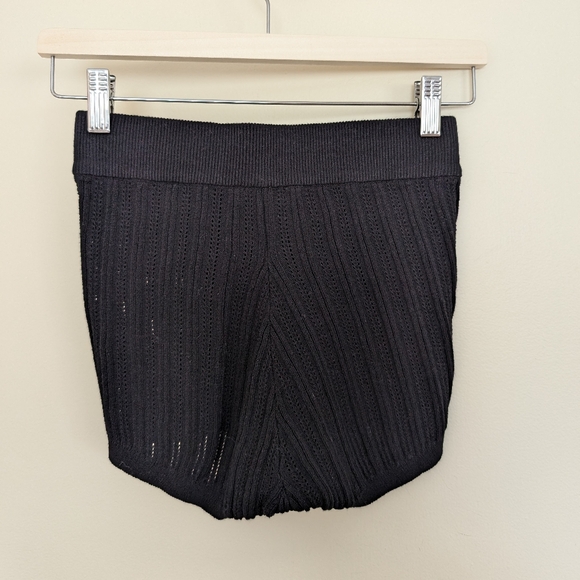 For Love And Lemons Black Knit Shorts XXS - Picture 5 of 8